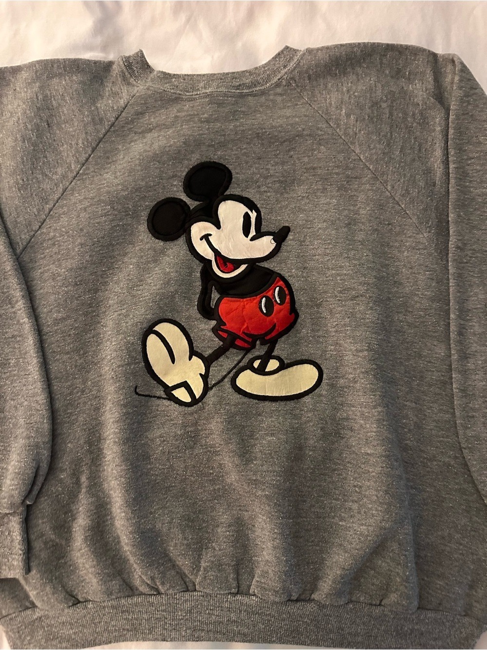 70’s Authentic Disney Gray Mickey Mouse Graphic Sweatshirt